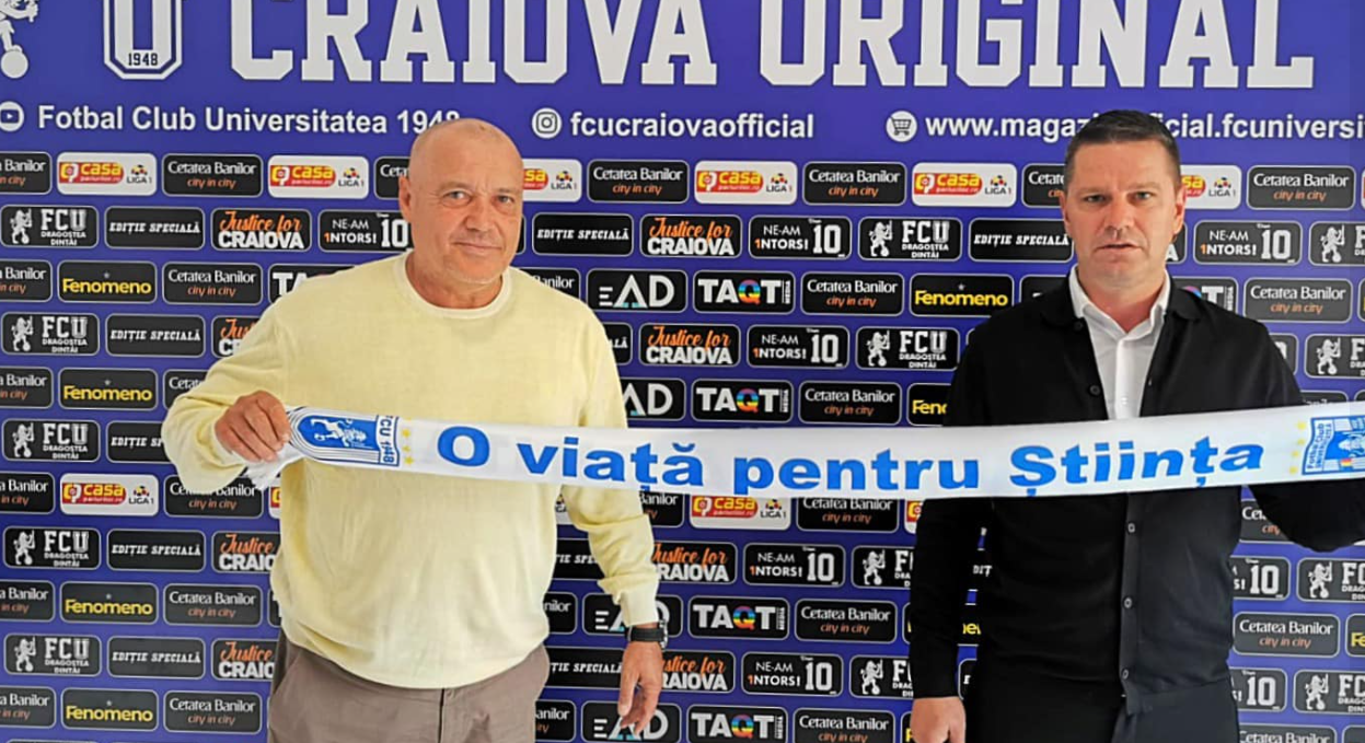 OFICIAL | Flavius Stoican, noul antrenor al lui FC U Craiova 1948. Detalii despre contractul pe care l-a semnat | FOTO
