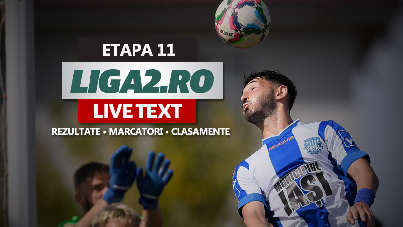 Liga 2, etapa 11 | Patru goluri marcate în derby-ul Sibiului. Poli Iași pierde acasă. Astra câștigă la scor, trece pe plus și scapă de ultimul loc. Brăila încasează o înfrângere și la Techirghiol