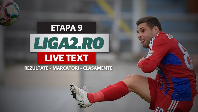 Liga 2, etapa 9 | Steaua câștigă și fără sprijinul galeriei și se menține aproape de podium. Astra învinge FC Brașov, Metaloglobus bate la Iași. FC Buzău se împierdică acasă de Viitorul Pandurii