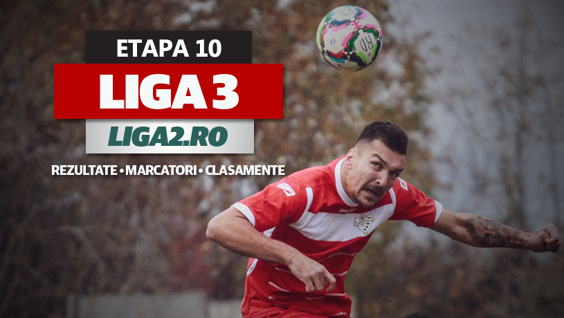 Liga 3, etapa 10 | Cugir și Dumbrăvița, victorii la scor de maidan. Returul a început cu cinci echipe neînvinse