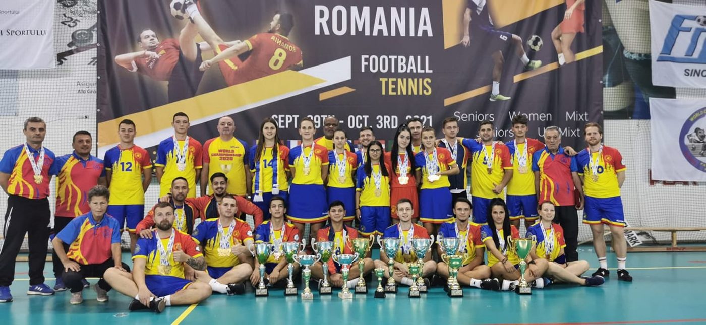11 medalii de aur câștigate de România la Campionatul Mondial de Fotbal Tenis!