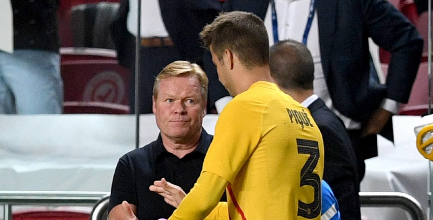 Olandezul Ronald Koeman l-a umilit pe Gerard Pique. Gestul său i-a atras furia vestiarului