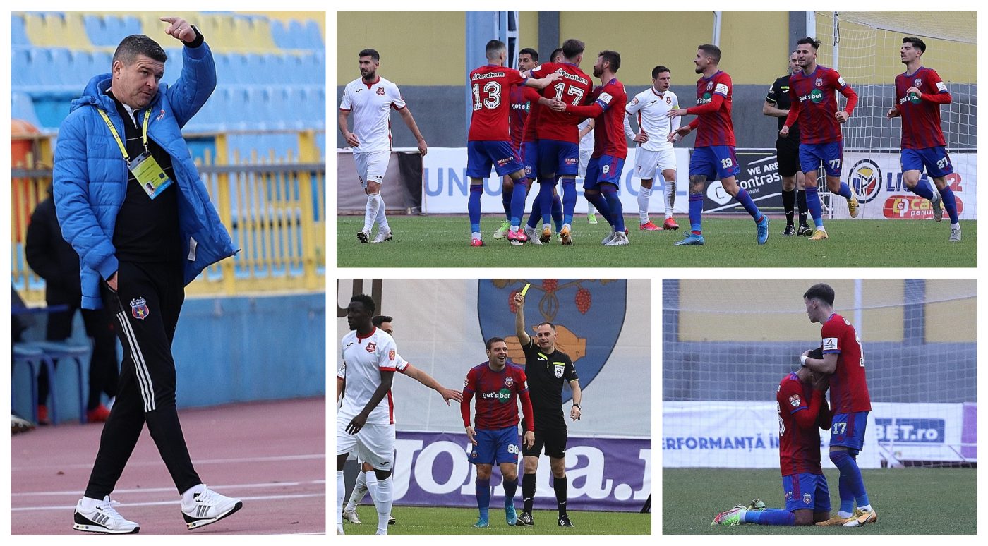 Steaua, prima echipă care învinge FC Hermannstadt în acest sezon. Daniel Oprița: ”Știu că este frustrant, dar noi ne-am creat ocazii destul de multe atunci când nu am reușit să câștigăm”
