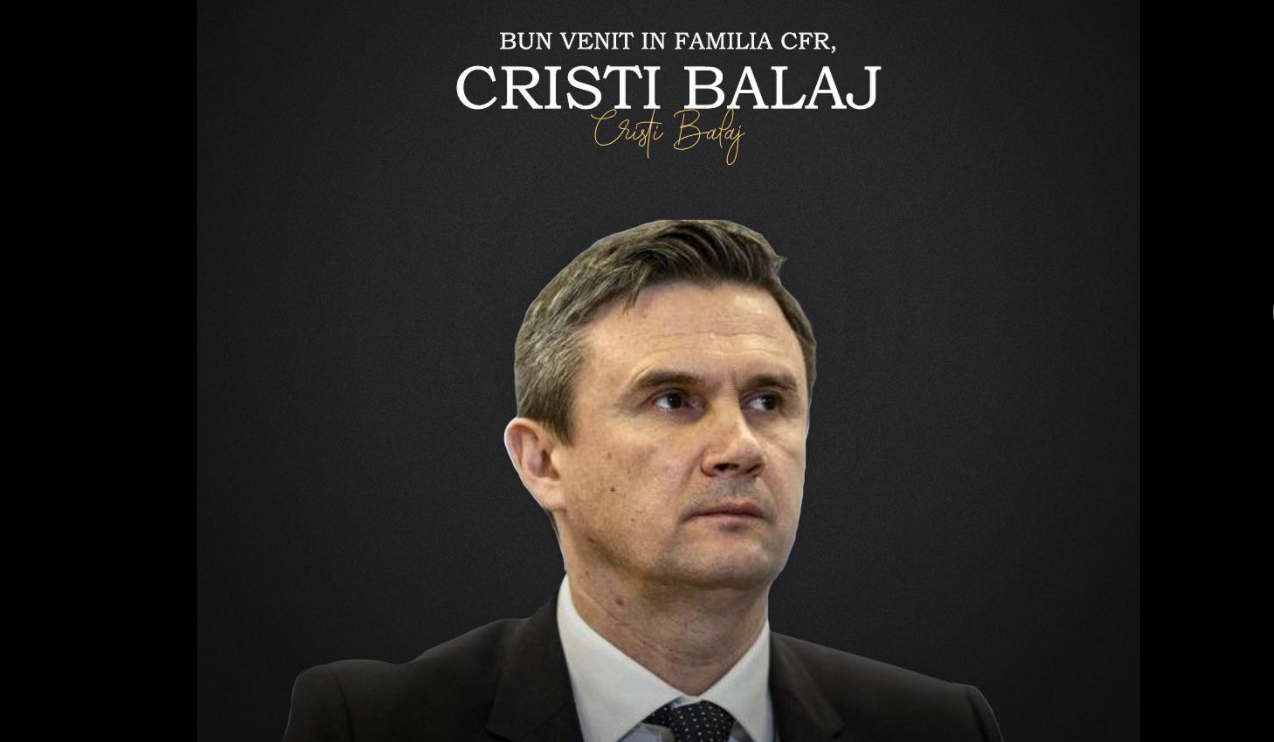 Cristi Balaj este oficial noul președinte de la CFR! Anunțul făcut de clubul clujean după ce acesta a plecat de la conducerea ANAD
