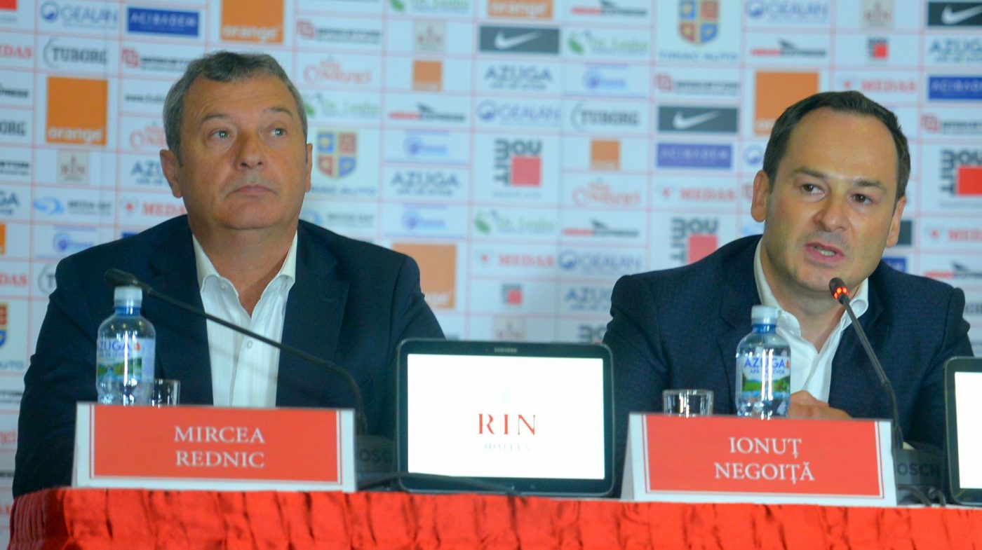 Ionuț Negoiță a avut de tras mult după ce l-a concediat pe Rednic în 2019