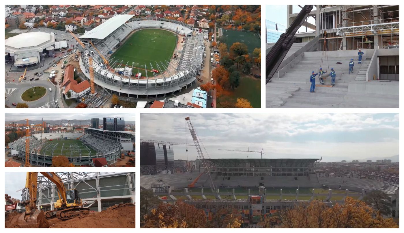 Imagini noi cu stadiul lucrărilor la Municipalul din Sibiu! Primăria: ”În 2022 aplaudăm victoriile pe stadion”