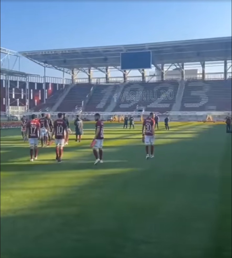 Rapidiștii au pășit pe gazonul din Giulești! Când va începe procesul de predare a arenei | VIDEO