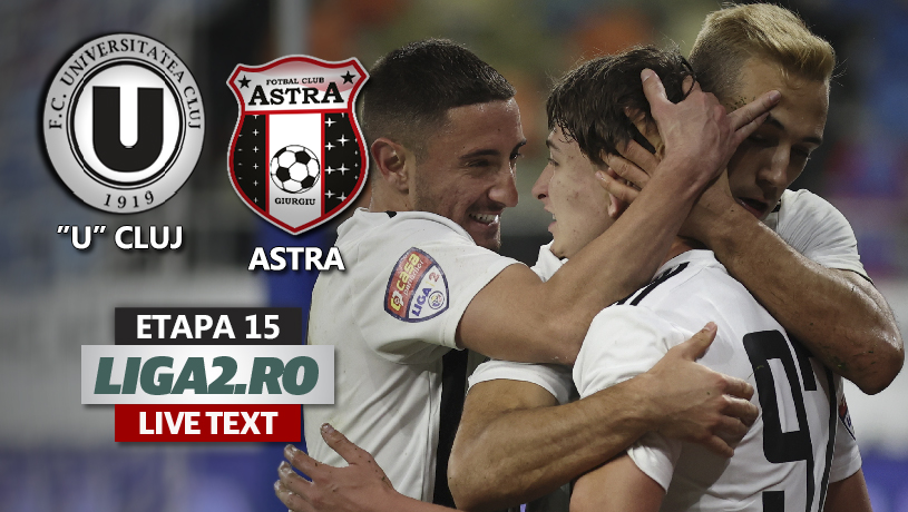 ”U” Cluj – Astra se joacă ACUM. Se joacă cu garda jos pe Cluj Arena. Gugu egalează după ce oaspeții au bătut pe lângă poartă un penalty. Arbitrul putea acorda încă lovituri de pedeapsă pentru oaspeți
