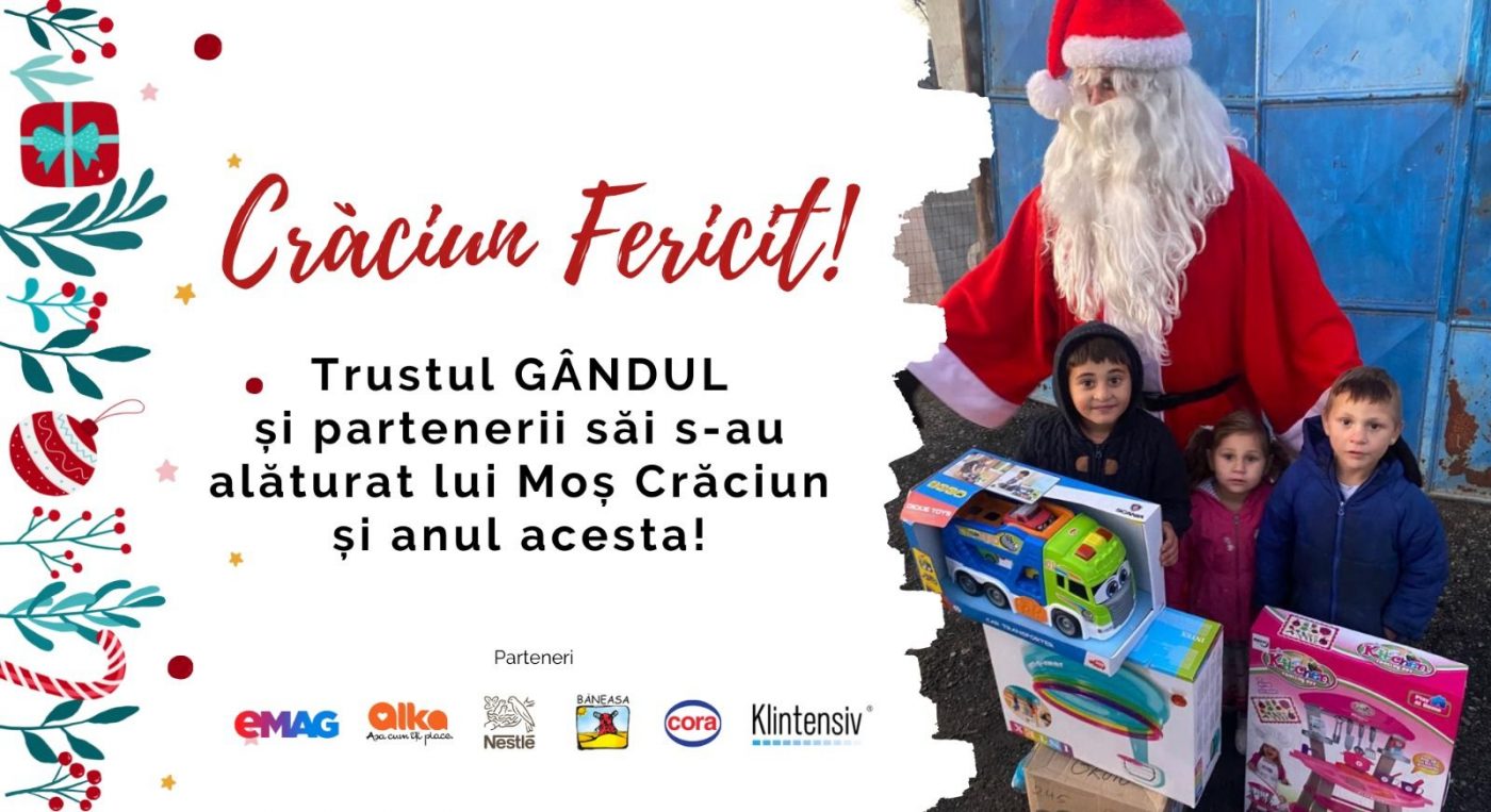 CAMPANIE IMPRESIONANTĂ. Trustul Gândul și partenerii săi s-au alăturat lui Moș Crăciun și anul acesta!