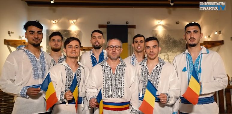 Universitatea Craiova, mesaj special pentru români de Ziua Națională! Laurențiu Reghecampf, Dan Nistor și compania, apariție inedită | VIDEO