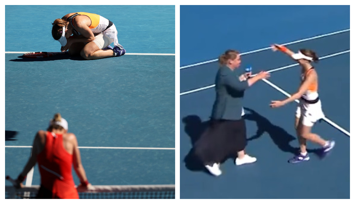 Alize Cornet a explicat gestul emoționant de la finalul meciului cu Simona Halep și a făcut-o să plângă și pe cea care i-a luat interviu: „Aproape am murit pe teren!” VIDEO