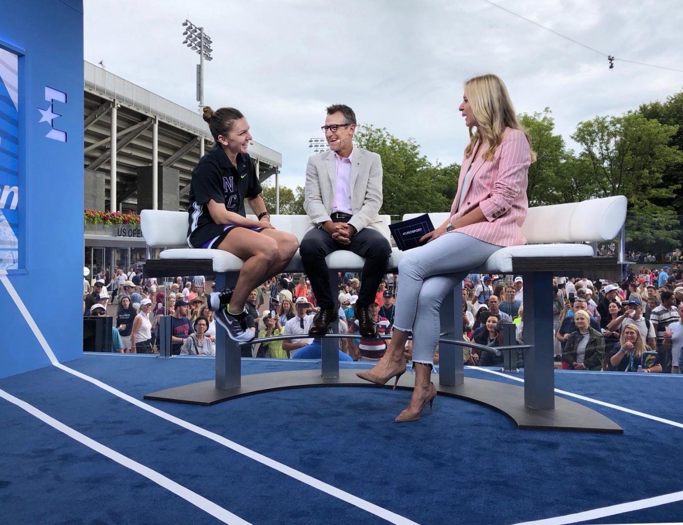 Mats Wilander, alături de Simona Halep