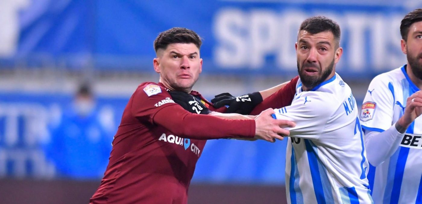 „Bonucci şi Chiellini ai României” s-au confruntat pe „Ion Oblemenco”. Istoria duelurilor directe dintre Marius Constantin şi Săpunaru