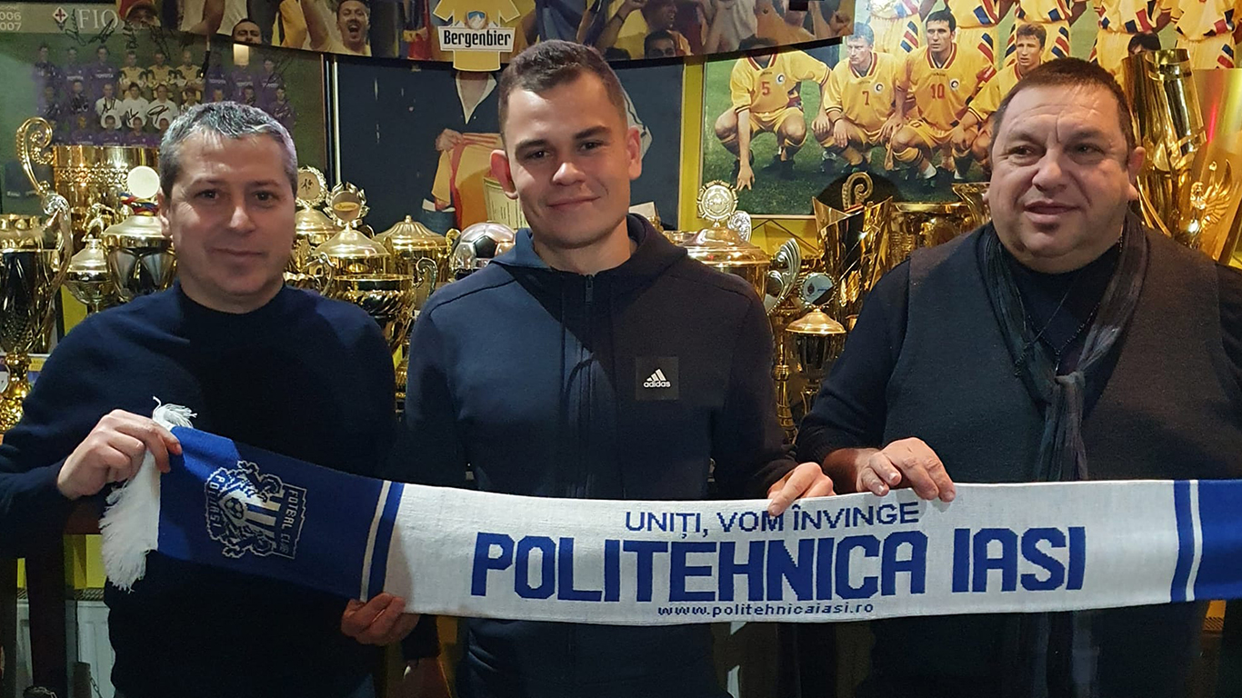 OFICIAL | Poli Iași a făcut prima achiziție în acest an, un ucrainean crescut la Dinamo Kiev și Cernomoreț