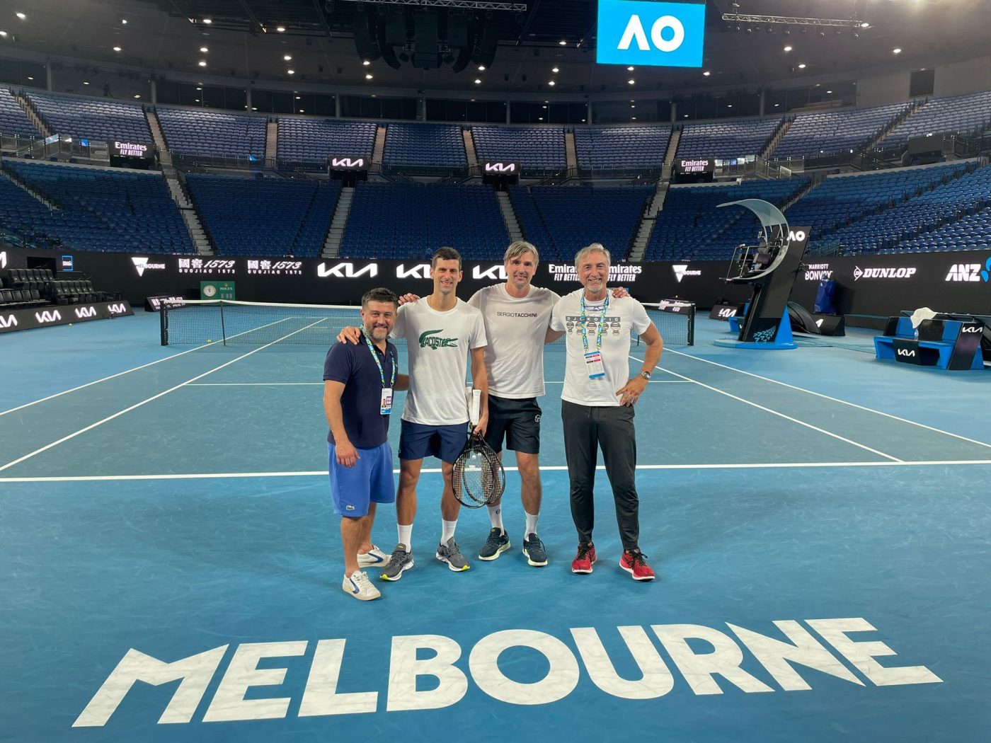 Novak Djokovic a efectuat primul antrenament în Australia. Mesajul sârbului: „De asta am zburat aici!”