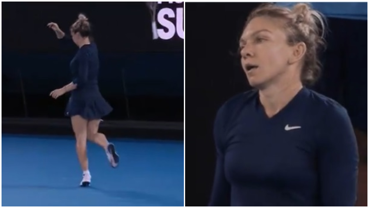 Simona Halep merge în finală la Melbourne, dar va fi amendată de organizatori: „Hai, proasto, bate-ți joc de tot!” Scene rar întâlnite pe terenurile de tenis: „Degeaba plec de acasă!” VIDEO