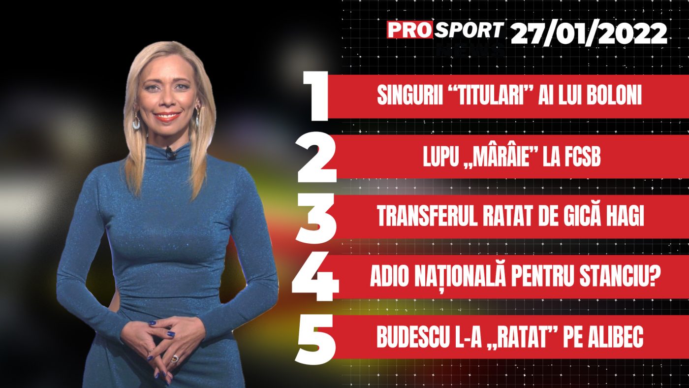 ProSport News | Singurii „titluari” ai lui Laszlo Boloni. Cele mai importante știri ale zilei | VIDEO