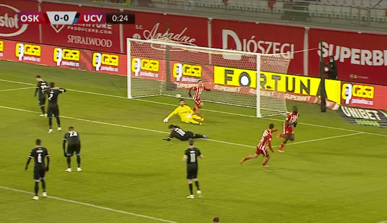 Kevin Lukassen, gol senzațional în meciul cu Universitatea Craiova! Atancatul de la Sepsi, cel mai rapid gol din acest sezon de Liga 1