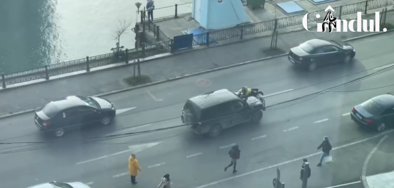 Noi detalii despre șoferul filmat în timp ce ducea pe capotă un biciclist în traficul din București, după ce l-a snopit în bătaie! Este un fost rugbist cunoscut pentru violența sa. De ce i se spune „Nelu Vin”