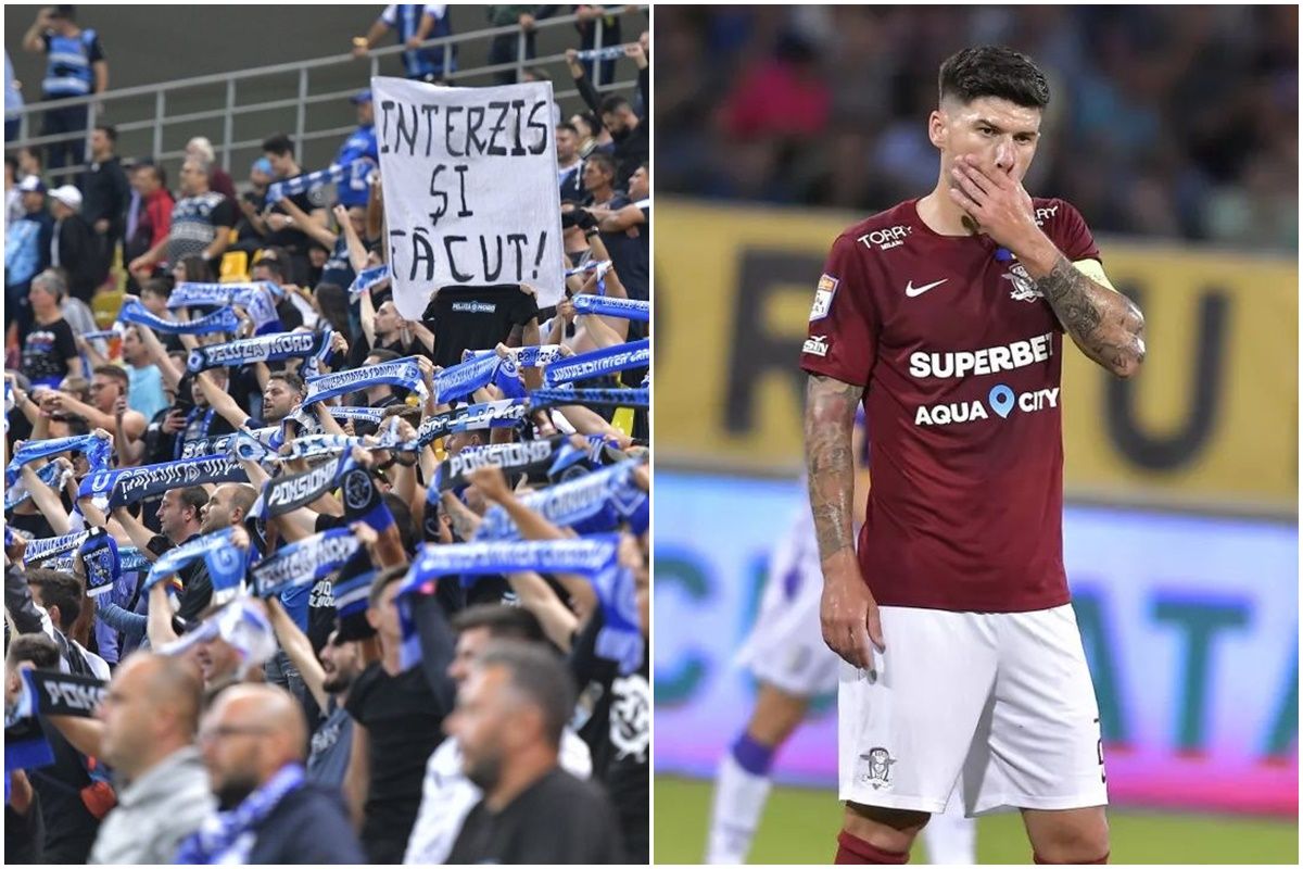 Peluza Nord Craiova, mesaje suburbane pentru rapidiști: „Gherţoii României! Să-i învingem pe sărmanii ăştia chiar şi cu echipa de fete U15!” + Jigniri la adresa lui Cristi Săpunăru: „neSăpunaru, probabil cel mai jegos fotbalist”