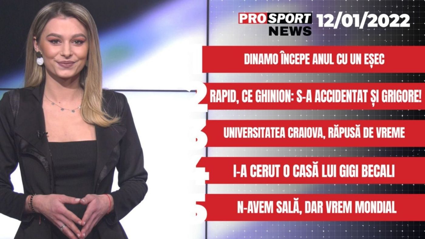 ProSport News | Dinamo începe anul cu un eșec! Rapid, ce ghinion. Cele mai noi știri din sport | VIDEO