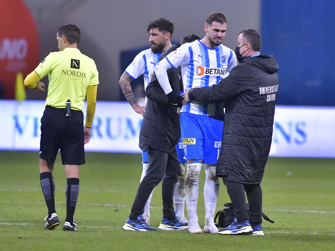 Lovitură dură pentru Universitatea Craiova! Cât lipsește Elvir Koljic după accidentarea din meciul cu CFR Cluj