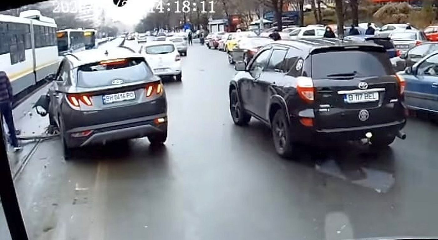 Accident provocat de un ucrainean în București! „Poate neatenție, poate oboseală, stresul părăsirii țării…” | VIDEO