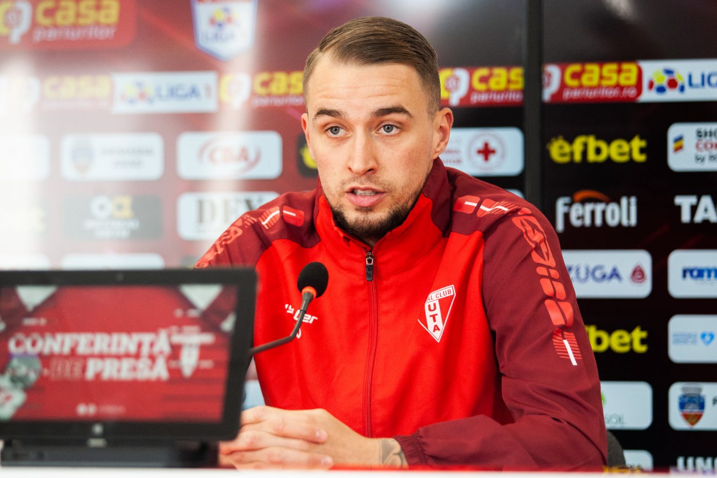 Jucătorii UTA-ei rămân precauți înainte de meciul cu Dinamo! Desley Ubbink explică ce așteptări există de la formația arădeană