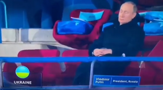 Imagini unice cu președintele care a pus tot mapamondul pe jar! Vladimir Putin ațipit în timpul ceremoniei de deschidere a Jocurilor Olimpice de iarnă de la Beijing | VIDEO