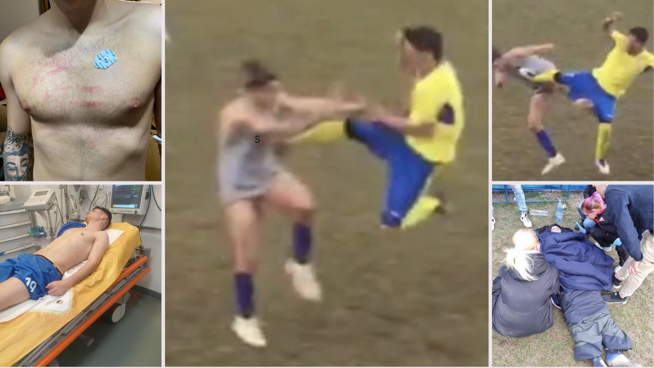 Noi imagini cutremurătoare de la bătaia dintre juniorii de la Domnești și cei de la Buftea! Scene șocante: un copil primește un picior în piept, iar un altul e lăsat lat în urma loviturilor încasate! VIDEO EXCLUSIV