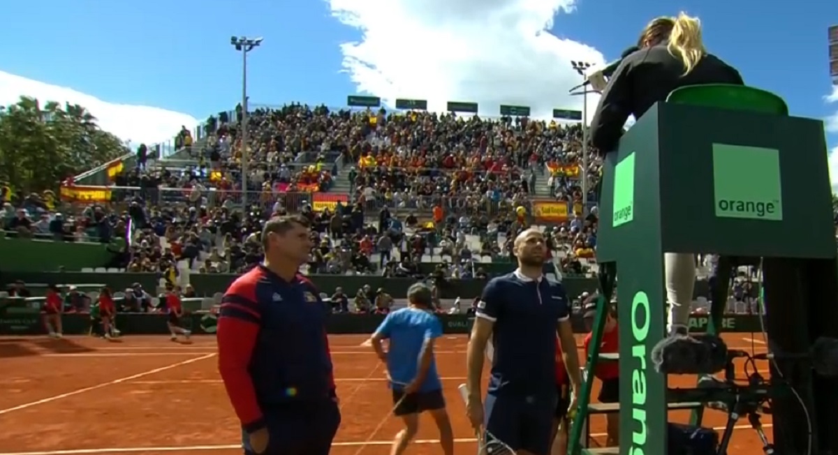 „Cum poți să spui că mint!?” Marius Copil s-a luat la ceartă pe teren cu arbitra de scaun a întâlnirii România – Spania din Cupa Davis