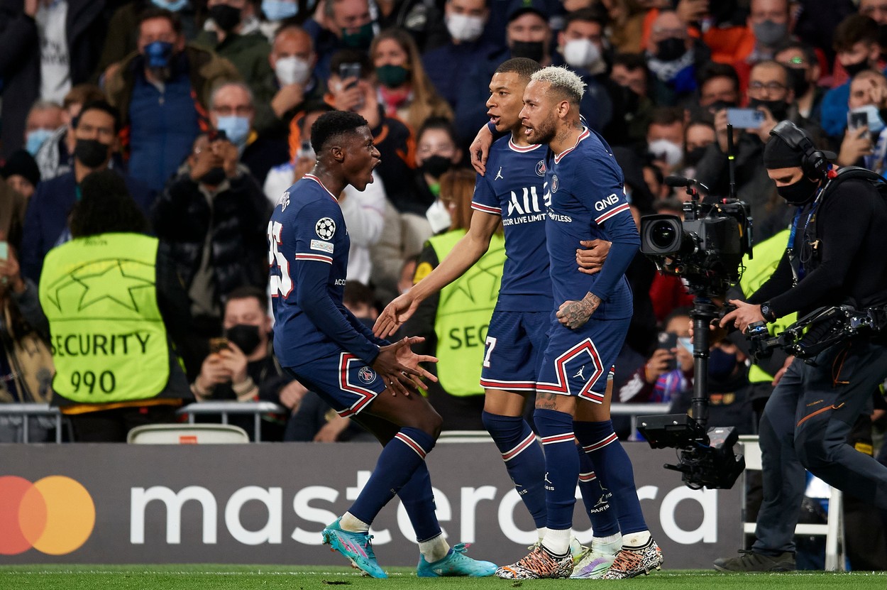 Real Madrid – PSG 1-1, derby-ul serii în Liga Campionilor, Live Video Online. Show total cu Mbappe și Benzema