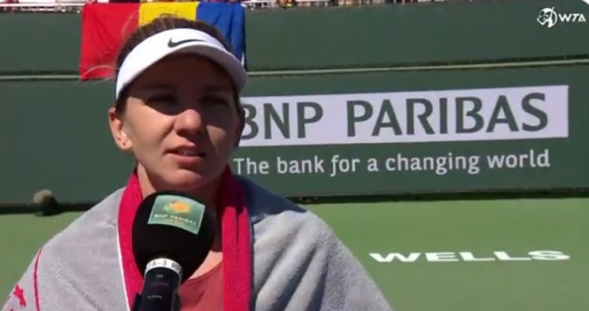 Simona Halep, reacție la adresa organizatorilor după calificarea în turul trei la Indian Wells: „Vreau să le spun asta!” De ce a sărbătorit într-un mod inedit câștigarea punctelor importante