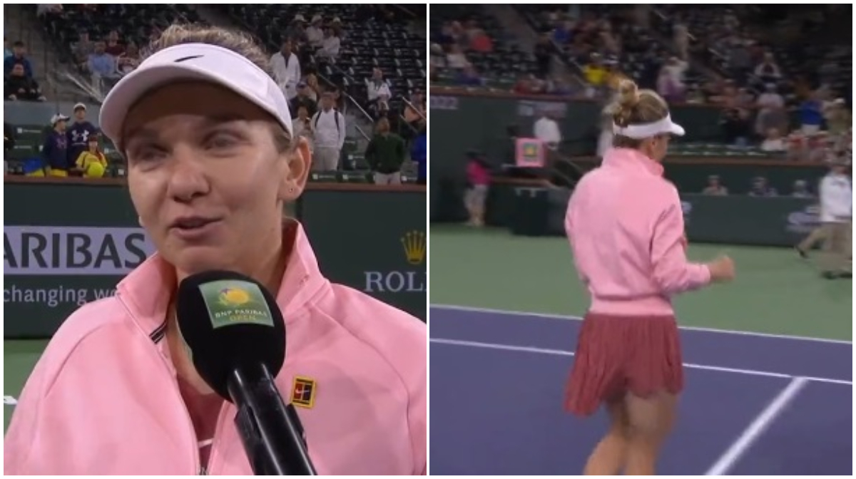 Simona Halep a evitat să vorbească despre Sorana Cîrstea și a fugit de la interviu: „Ne vedem în turul următor!” Prima reacție după calificarea în optimi la Indian Wells | VIDEO