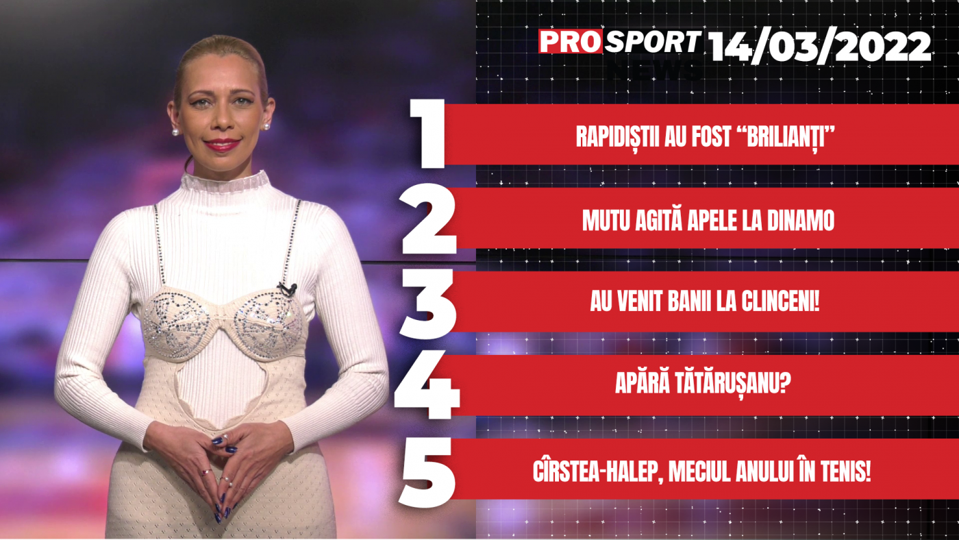 ProSport News | Mutu agită apele la Dinamo, după ce i-a făcut pe jucătorii Rapidului „brilianți”! Cele mai importante știri ale zilei | VIDEO