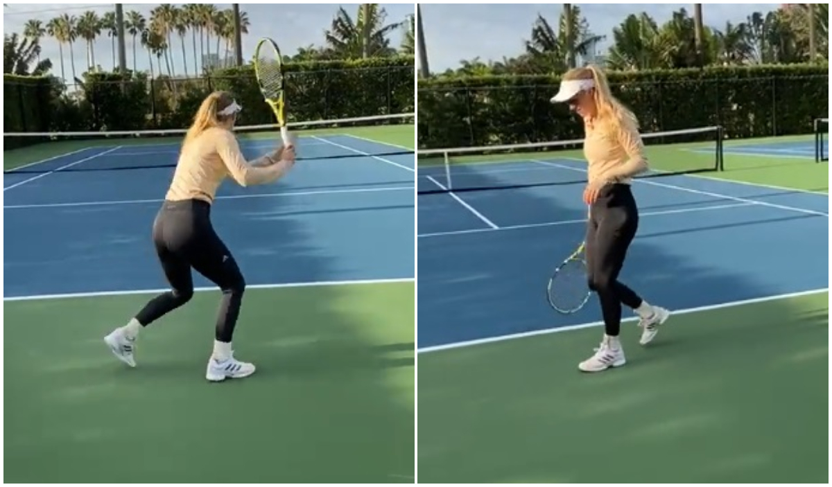 Caroline Wozniacki, imaginea zilei la Miami: „Pregătită de revenire!” Motivul pentru care daneza s-a întors pe teren la doi ani de la retragere | VIDEO