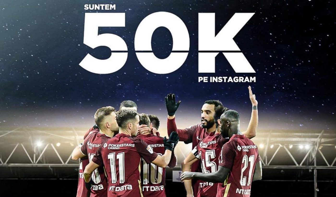 CFR Cluj se bate la titlu și pe social media. Ardelenii le promit fanilor că o să vorbească direct cu Dan Petrescu. Cum arată clasamentul de pe Instagram
