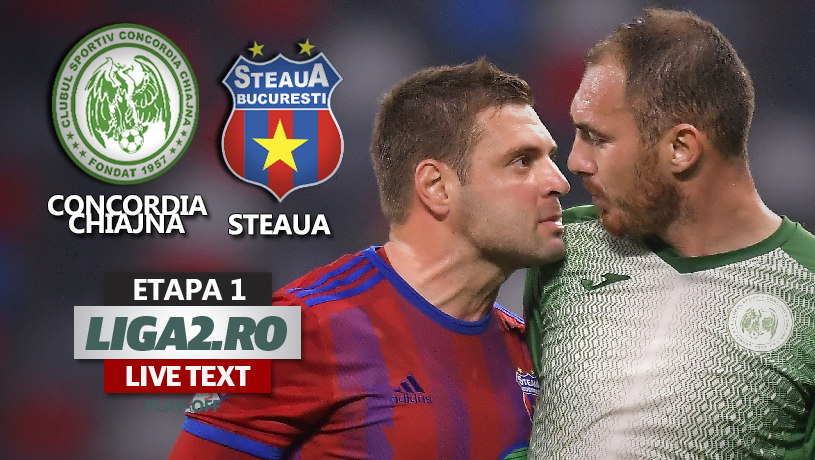 Steaua dă lovitura în prelungiri și îi refuză victoria Concordiei Chiajna, la debutul în play-off. ”Militarilor” li s-a refuzat un penalty