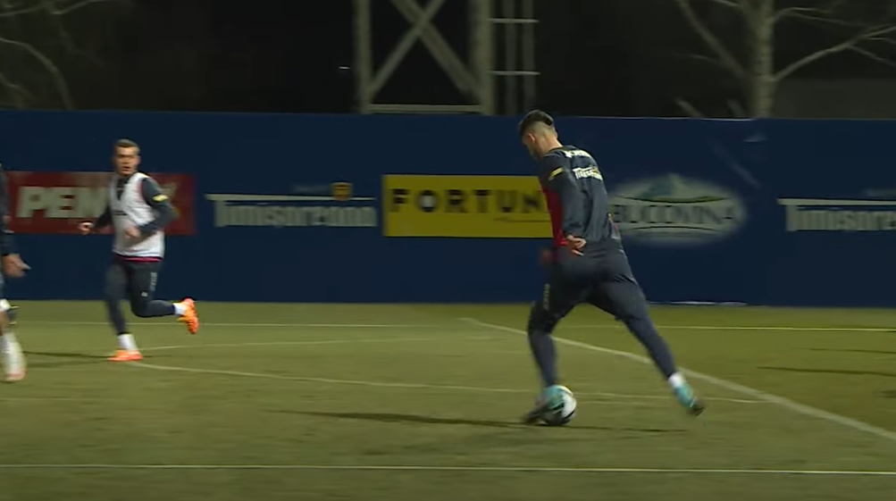 Andrei Ivan l-a uimit pe Edi Iordănescu! A jucat la antrenamente contra selecționerului și a avut o reușită senzațională | VIDEO