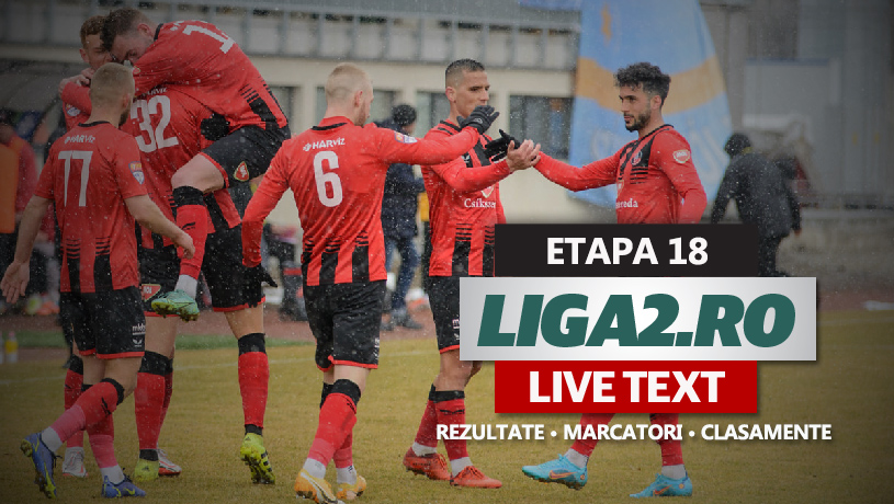 Liga 2, etapa 18 | CS Comunal Șelimbăr – FK Miercurea Ciuc se joacă ACUM. S-a marcat de 17 ori în primele cinci meciuri de azi. Unirea Slobozia a demolat Dunărea Călărași