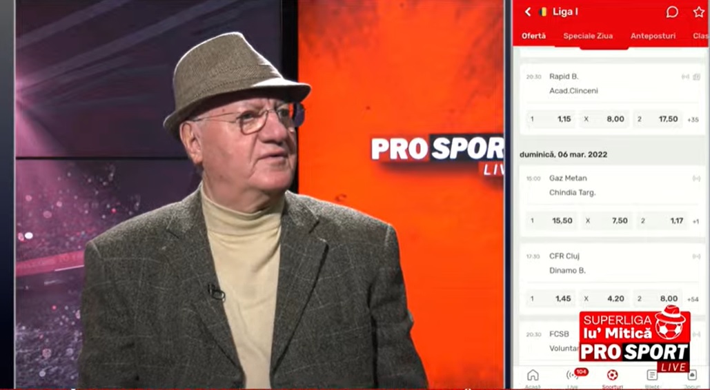 SUPER BILETUL ETAPEI 30 | Pariurile lui Dumitru Dragomir: „FCSB – FC Voluntari se joacă 2. De ce? Îmi place cota 4.80” | VIDEO EXCLUSIV ProSport Live