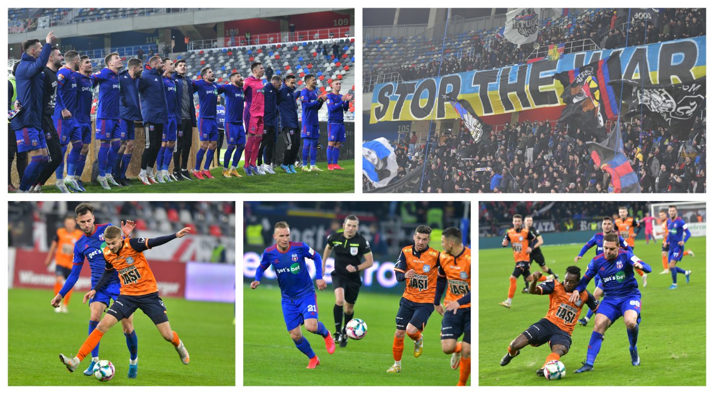 Pas apăsat spre play-off făcut de Steaua după ce a învins clar Poli Iași. Mutările făcute de Oprița la pauză au decis meciul