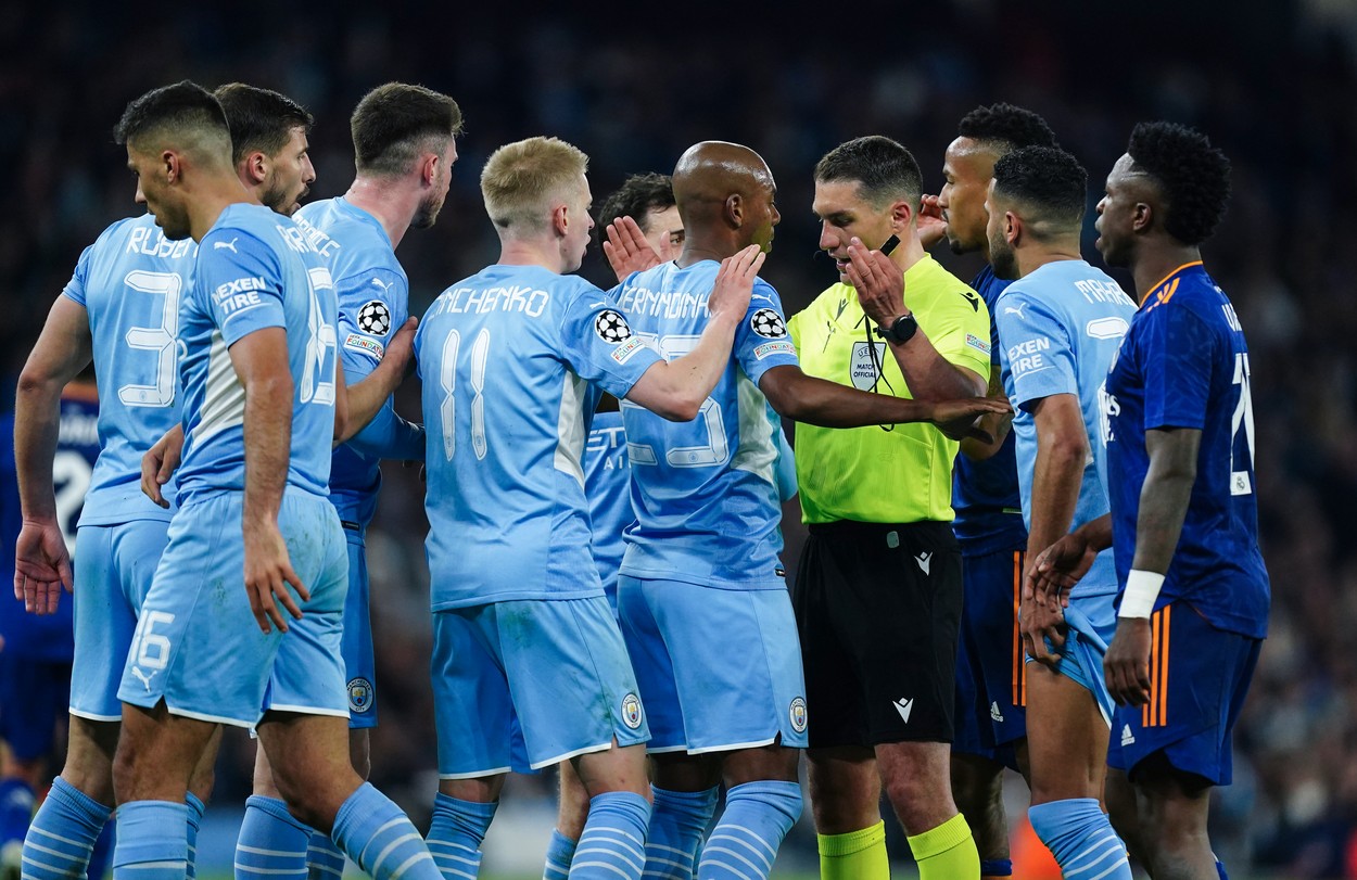 Istvan Kovacs, magistral la Manchester City – Real Madrid 4-3! Spaniolii, impresionați de „centralul” din Carei. „A știut să dețină mereu controlul jocului!”