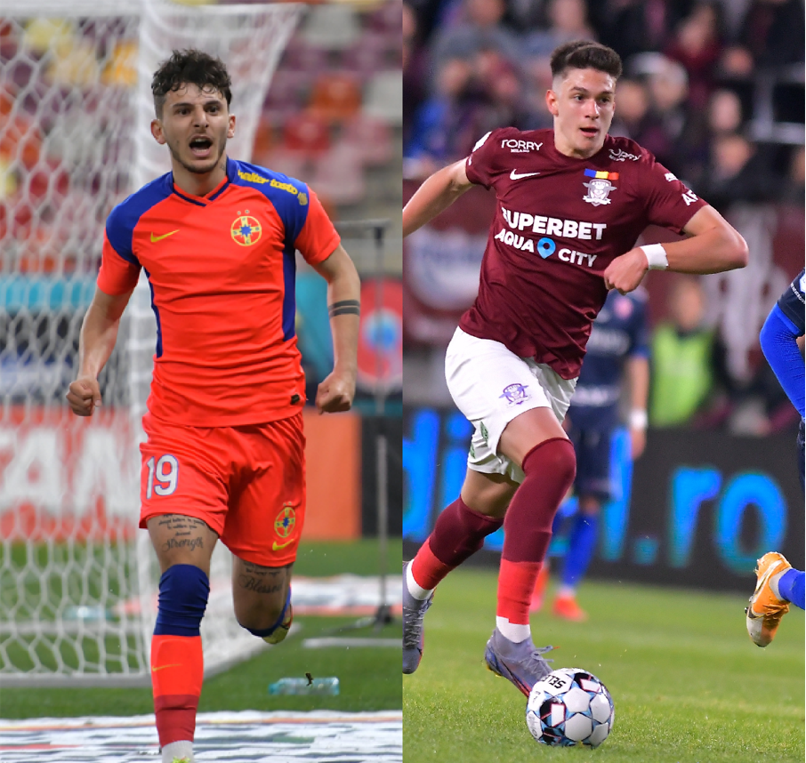 Ianis Stoica și Rareș Ilie pot face cuplu în atacul unei echipe din Serie A. Ce echipă îi dorește pe cei doi tineri fotbaliști români