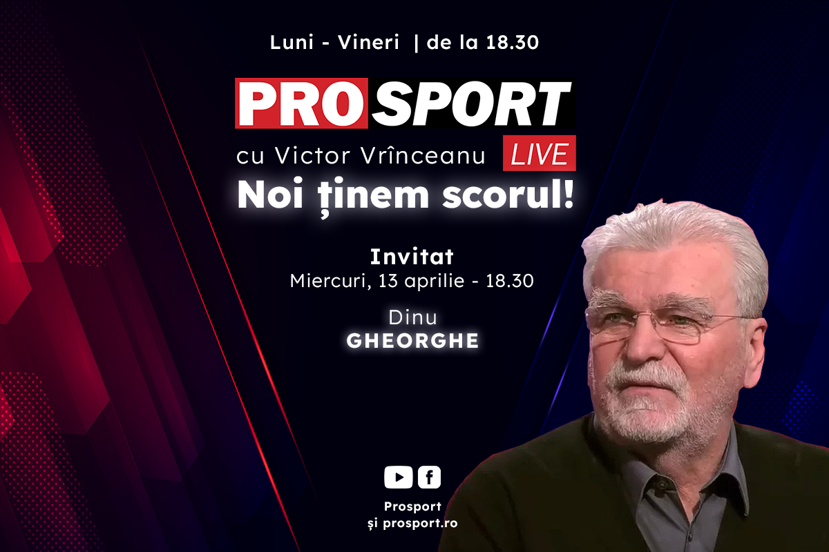 ProSport Live, o nouă ediție pe prosport.ro! Dinu Gheorghe vine să vorbească despre alegerile FRF și noul mandat câștigat de Răzvan Burleanu