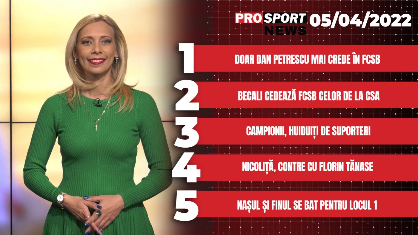ProSport NEWS | Gigi Becali cedează FCSB celor de la CSA Steaua! Nicoliță, contre cu Florin Tănase! Cele mai importante știri ale zilei | VIDEO