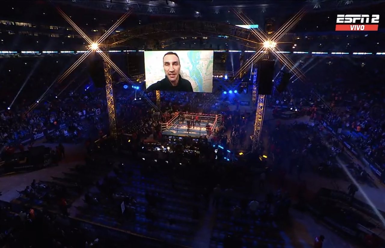 Moment emoționant pe Wembley! Vladimir Klitschko, discurs în fața a 100.000 de oameni