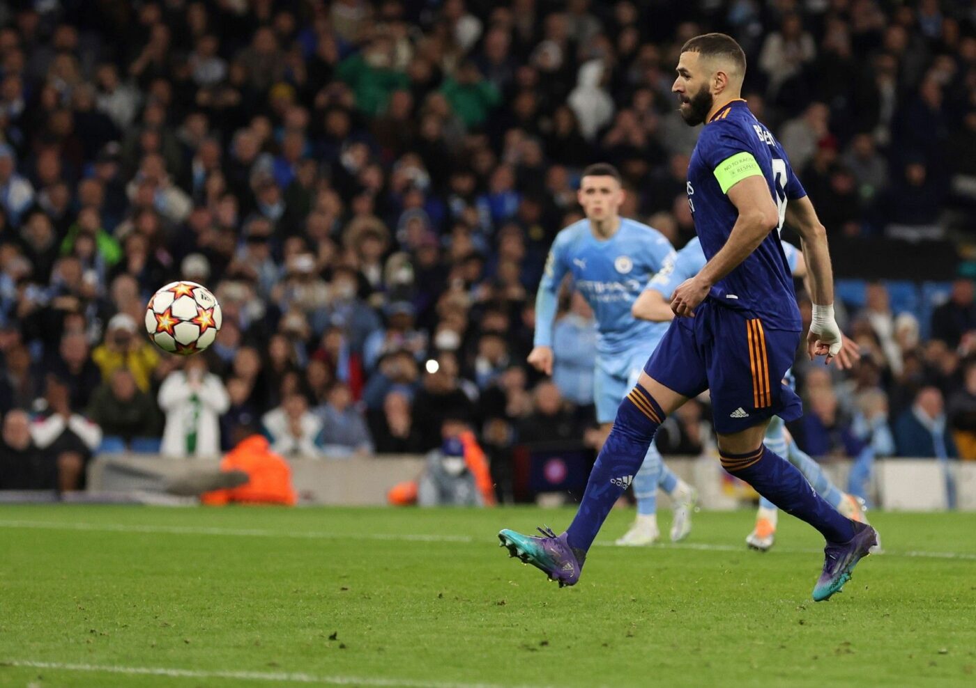 O execuție cât un Balon de Aur! Prima reacție a lui Karim Benzema, după ce a marcat din Panenka în semifinala cu Manchester City: „Dacă nu încerci, nu poți rata!”