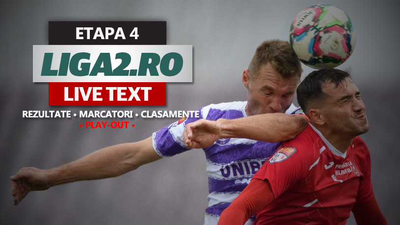 Liga 2, rezultate etapa 4 play-out | Se conturează tot mai mult barajul de menținere între Poli Timișoara și FC Brașov. FK Miercurea Ciuc și Metaloglobus au reușit victorii la scor în această rundă, Șelimbăr s-a salvat