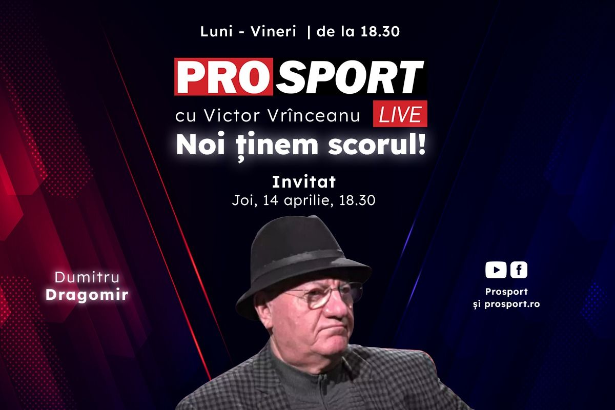 ProSport Live, o nouă ediție premium pe prosport.ro! Dumitru Dragomir e pregătit să dea cele mai bune ponturi în Superliga lu’ Mitică
